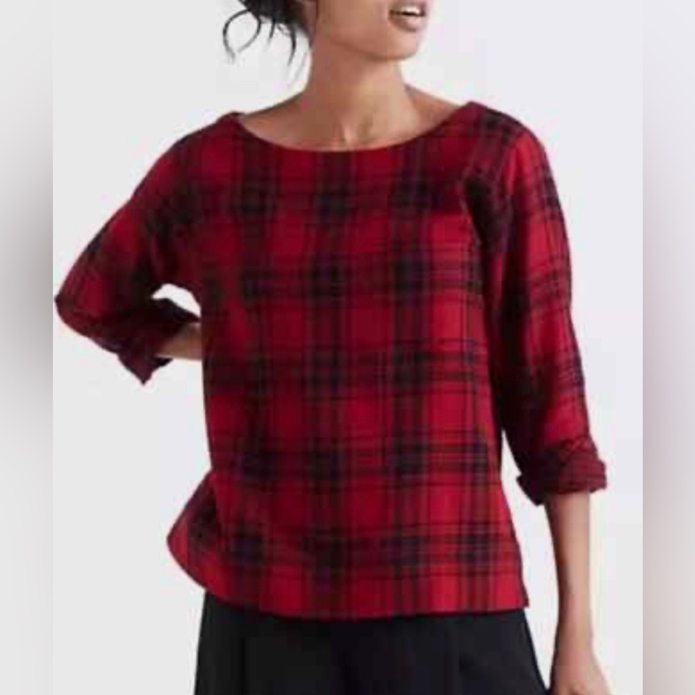 Madewell Herald Tee in Curtis Plaid